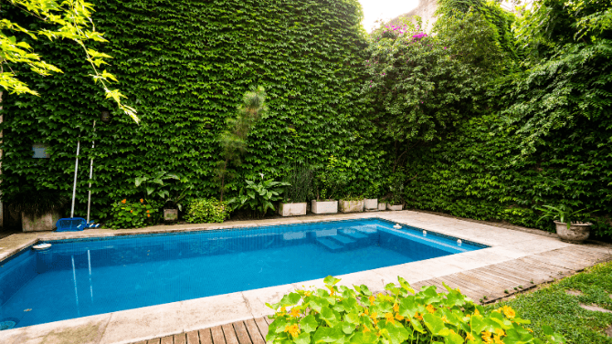 Piscine en longueur