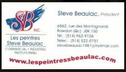 Peintre Steve Beaulac Inc.