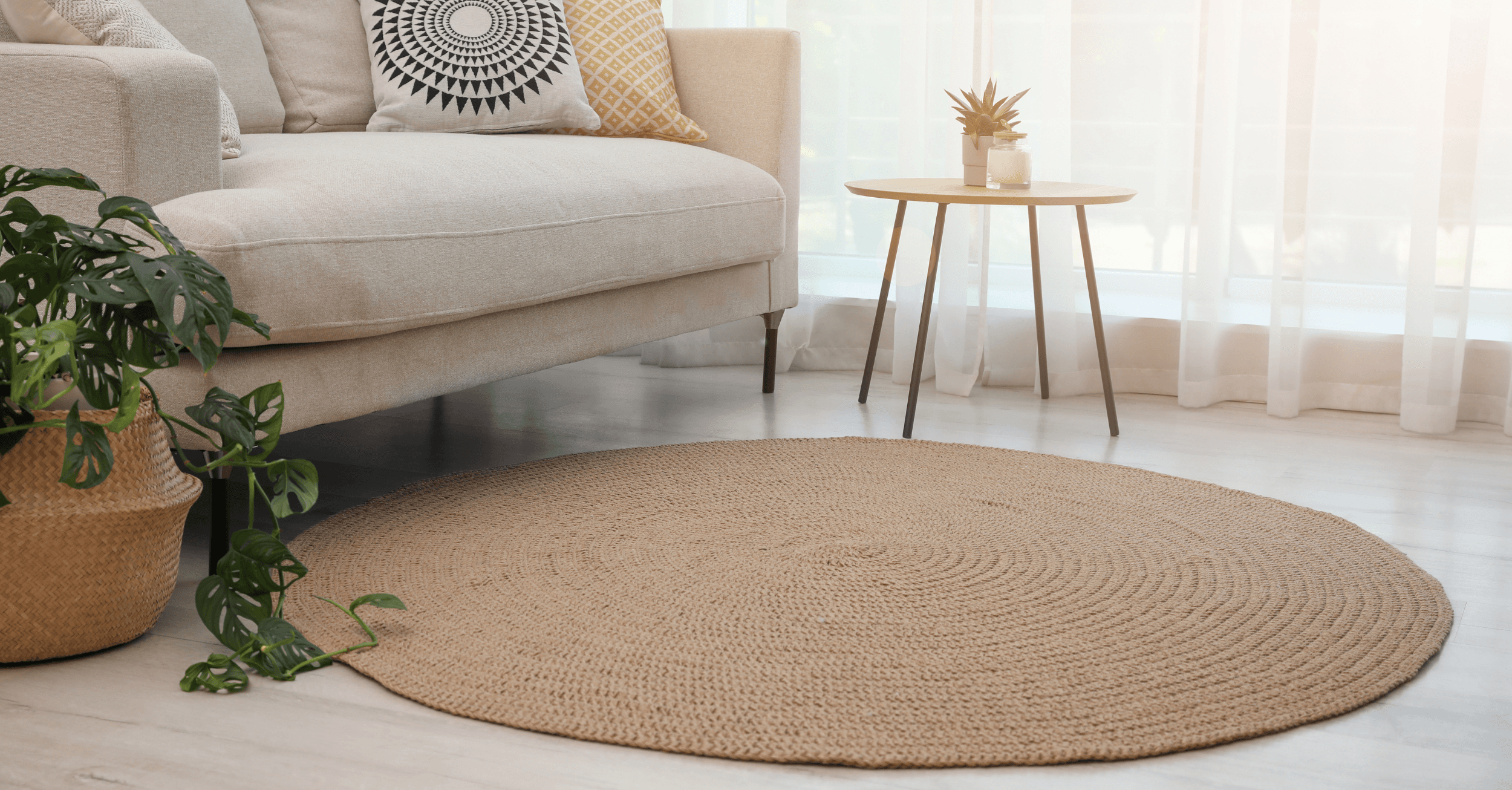 tapis déco pour un salon moderne