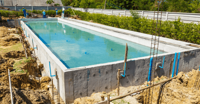 construire une piscine