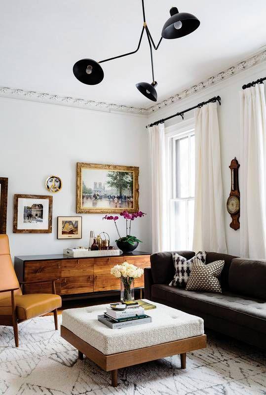 Living room with neutral decor