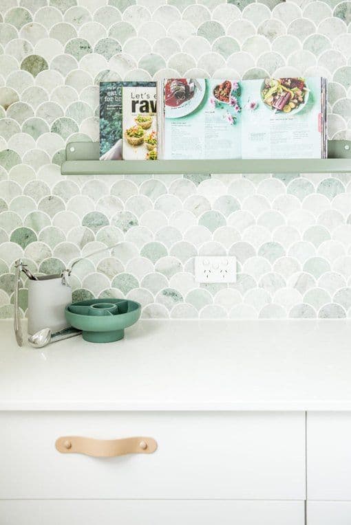 backsplash vert pâle