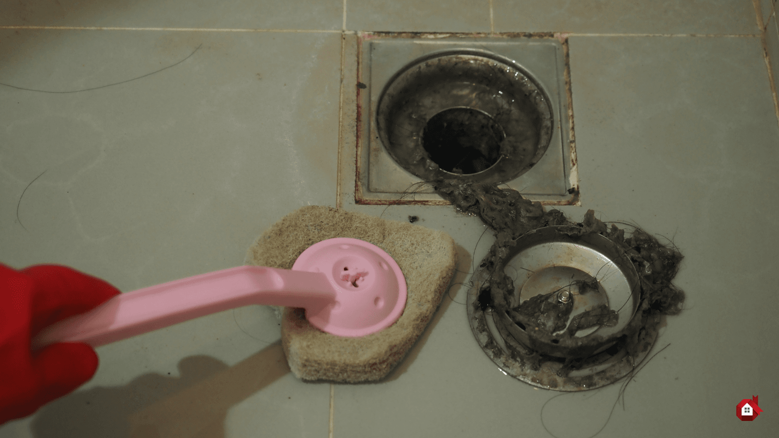 drain de plancher bouché 