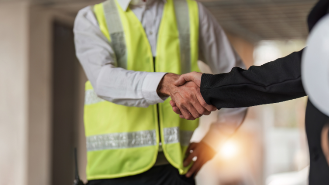 Handshaking between contractors