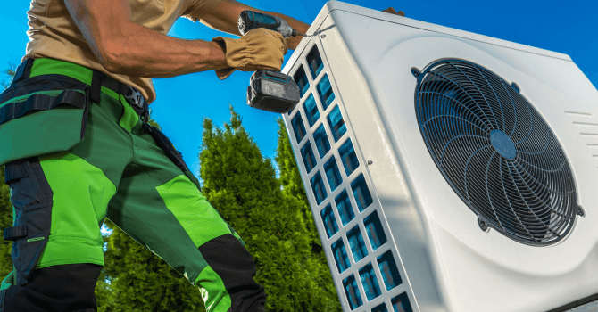 location pour la thermopompe de maison