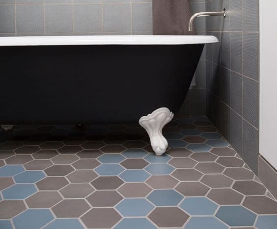 Bathroom ceramic floor