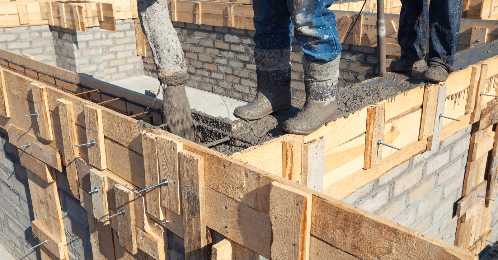 coffrage en bois pour le béton