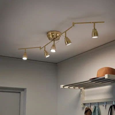 Luminaire doré plafonnier IKEA