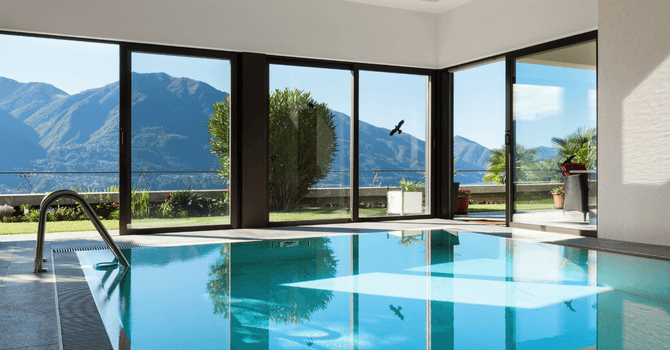 piscine chauffée au bois