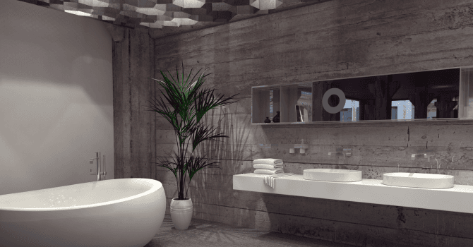 carrelage décoratif au plafond