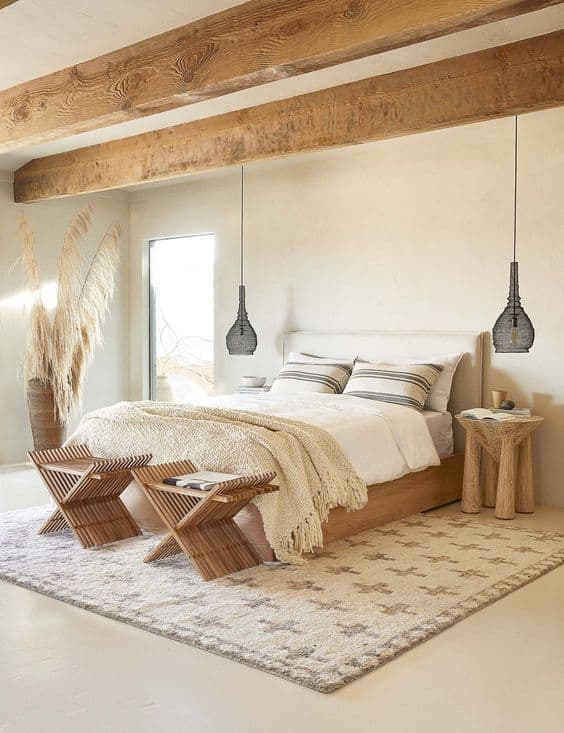 bedroom natural materials