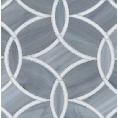 Glass backsplash tiles