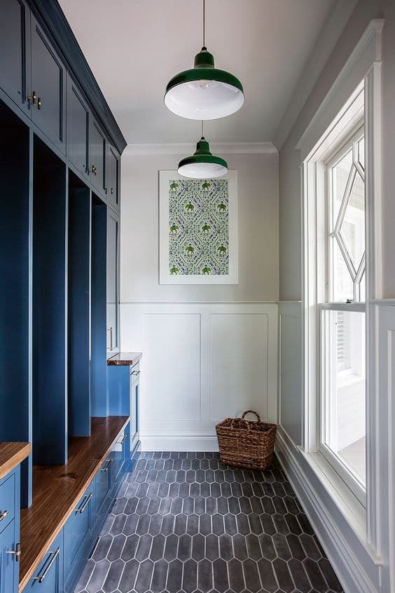 Plancher céramique entrée