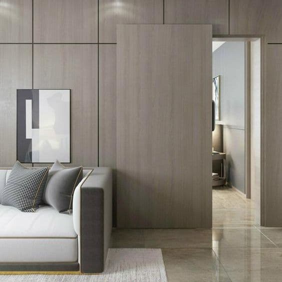 Porte coulissante minimaliste