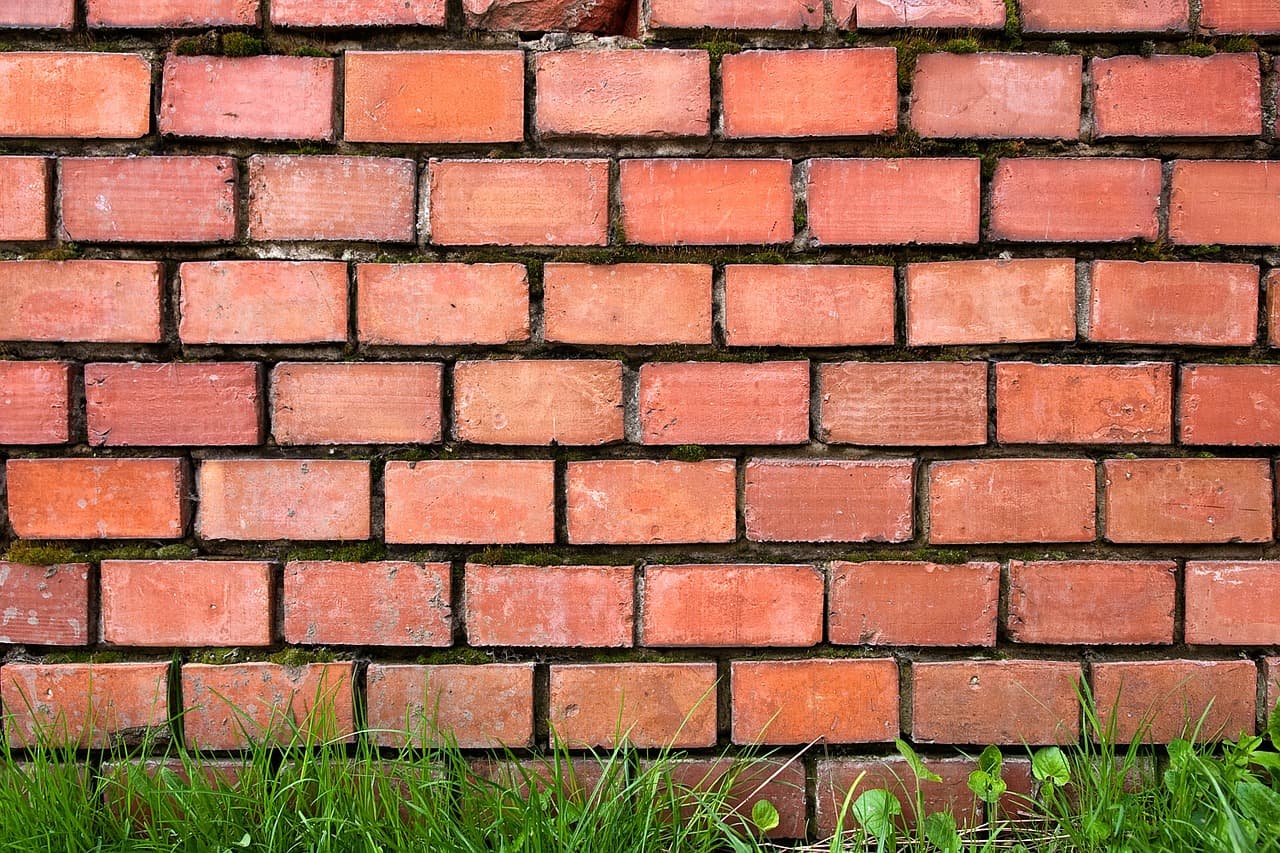 mur de briques et gazon_Comment démanteler un mur de briques