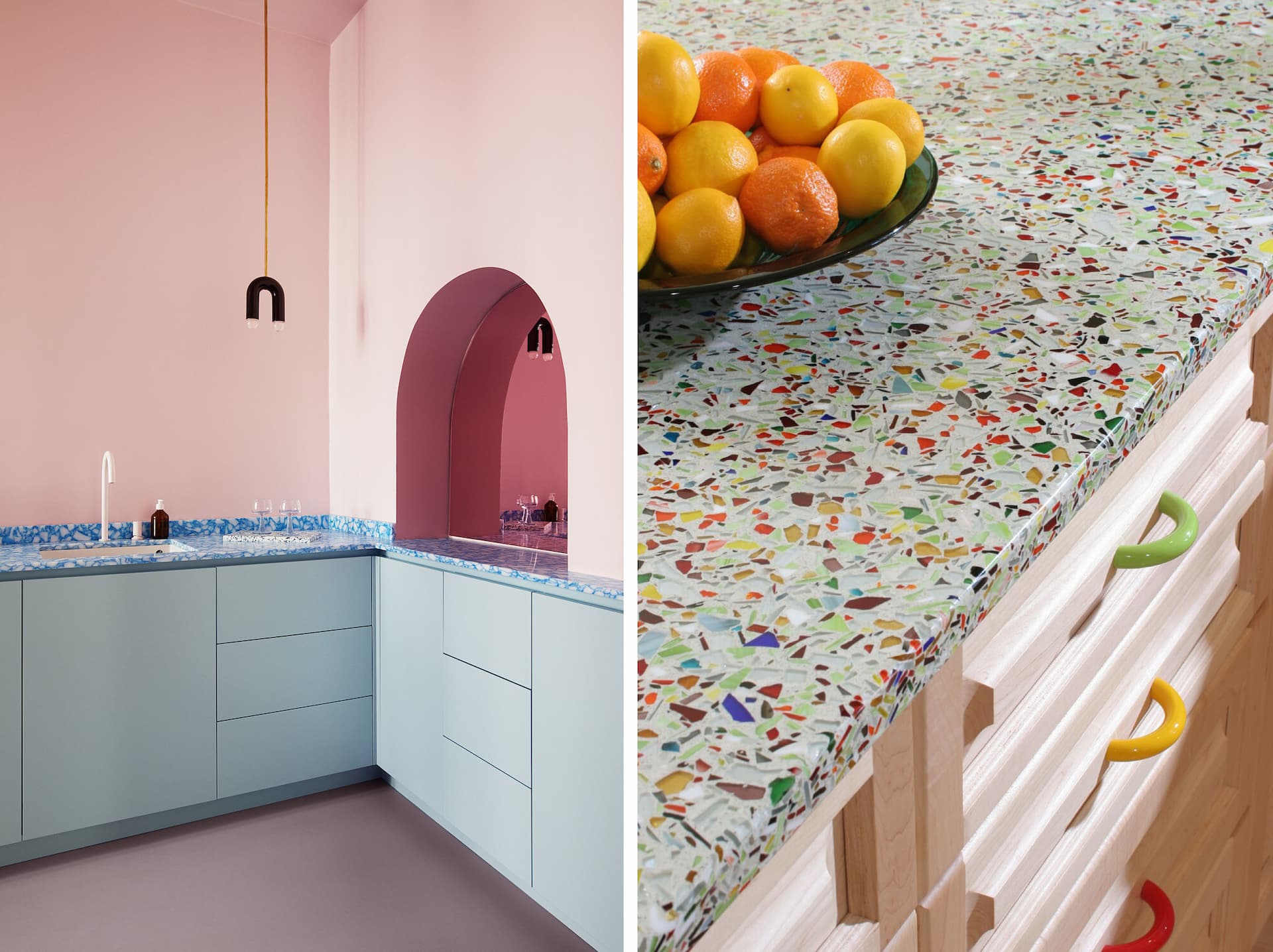 recycled plastic glass countertop_materials that are not marble_renoquotes