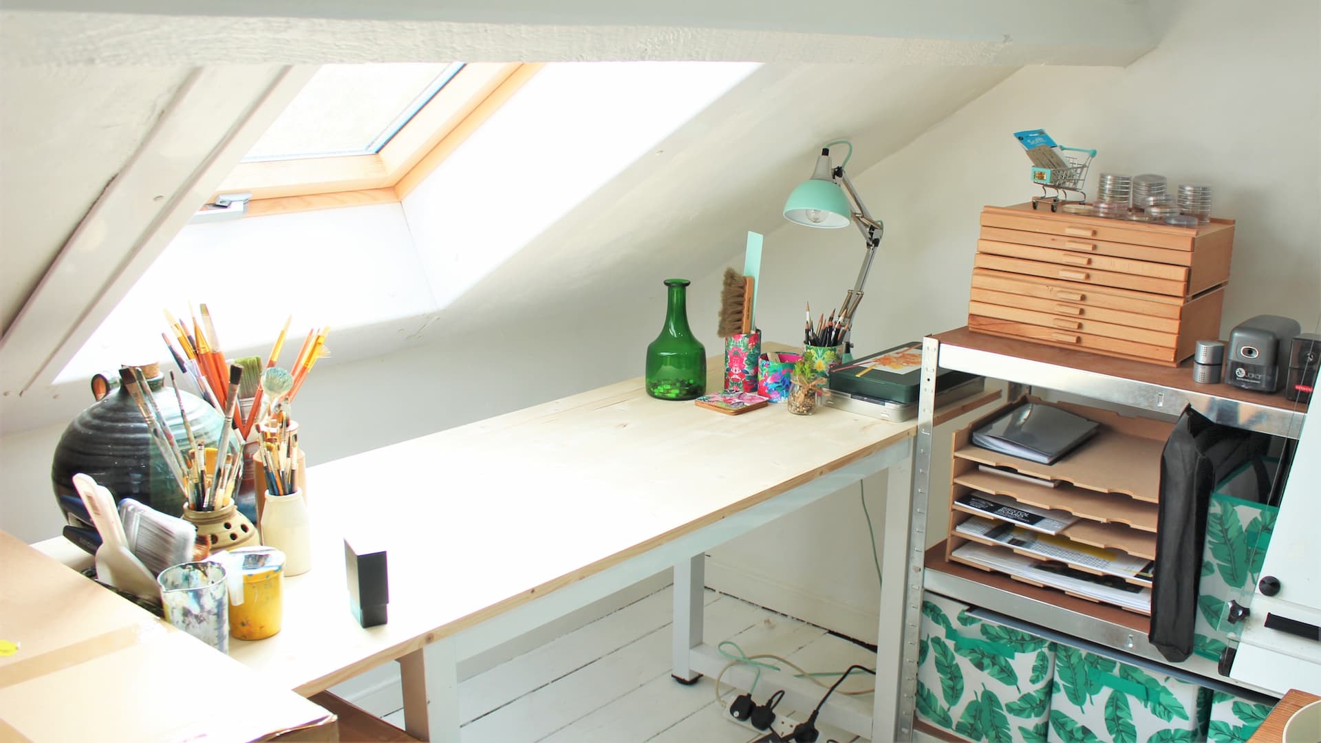 studio d'art dans un entretoit_Comment modifier la pente d'un toit?