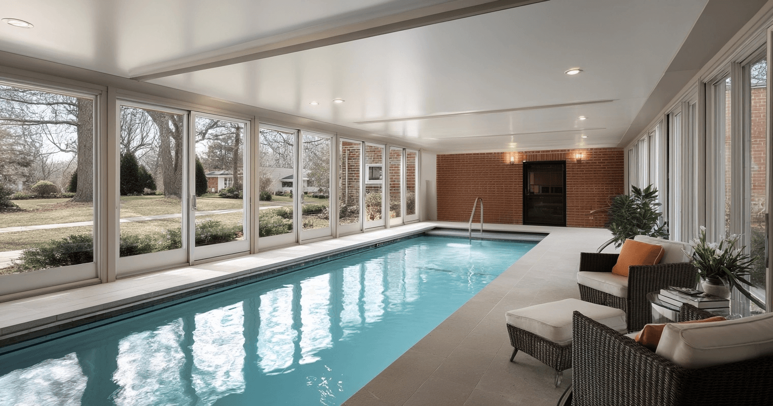 Construction d'une piscine intérieure résidentielle | Soumission Rénovation
