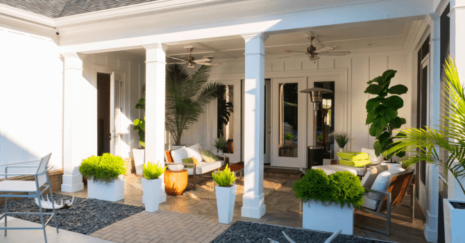 design d'un patio