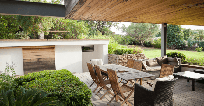 design d'un patio